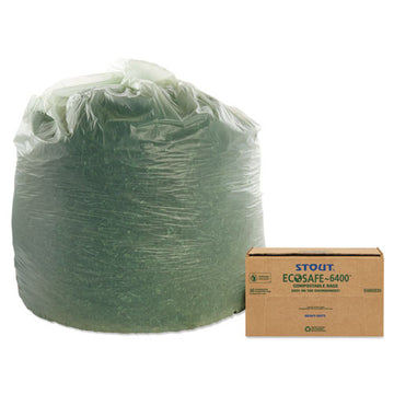 Stout® by Envision™ Ecosafe-6400 Bags, 64 Gal, 0.85 Mil, 48" X 60", Green, 30-box freeshipping - TVN Wholesale